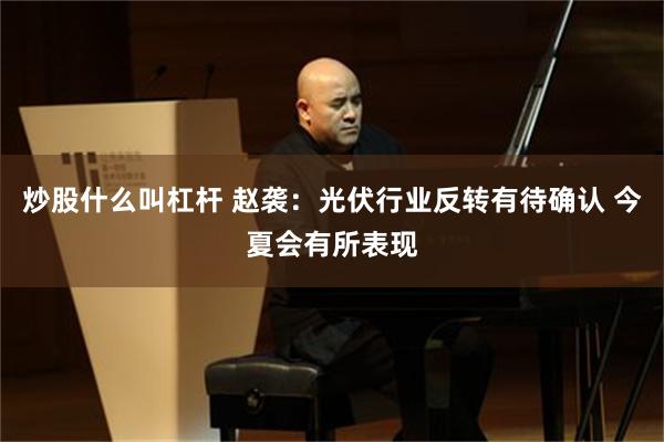 炒股什么叫杠杆 赵袭：光伏行业反转有待确认 今夏会有所表现