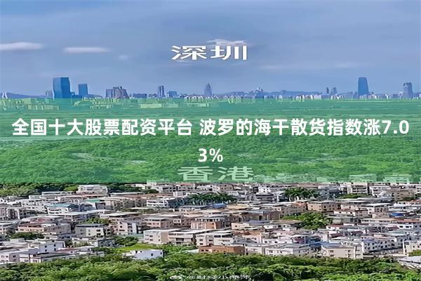 全国十大股票配资平台 波罗的海干散货指数涨7.03%
