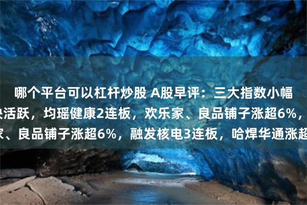 哪个平台可以杠杆炒股 A股早评：三大指数小幅低开，饮料食品造板块活跃，均瑶健康2连板，欢乐家、良品铺子涨超6%，融发核电3连板，哈焊华通涨超8%