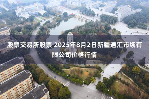 股票交易所股票 2025年8月2日新疆通汇市场有限公司价格行情