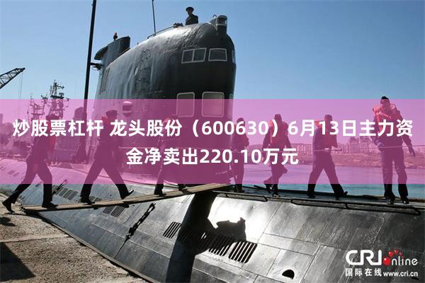 炒股票杠杆 龙头股份（600630）6月13日主力资金净卖出220.10万元