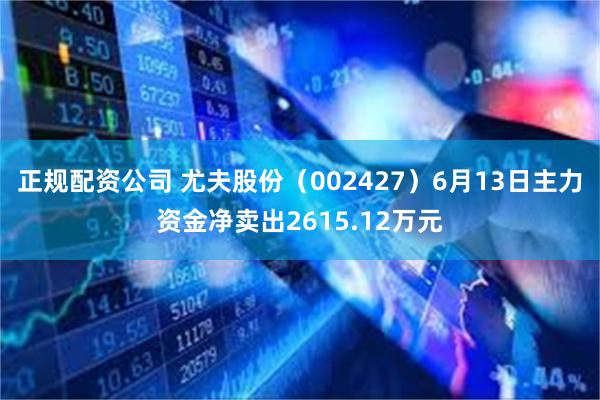 正规配资公司 尤夫股份（002427）6月13日主力资金净卖出2615.12万元