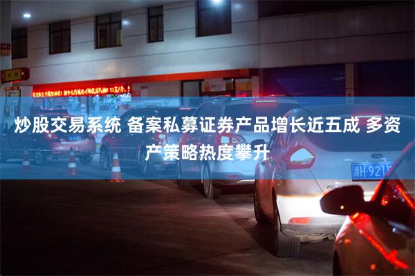 炒股交易系统 备案私募证券产品增长近五成 多资产策略热度攀升
